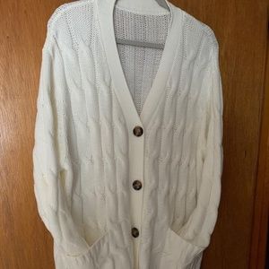 Plus Size Button Down Cardigan